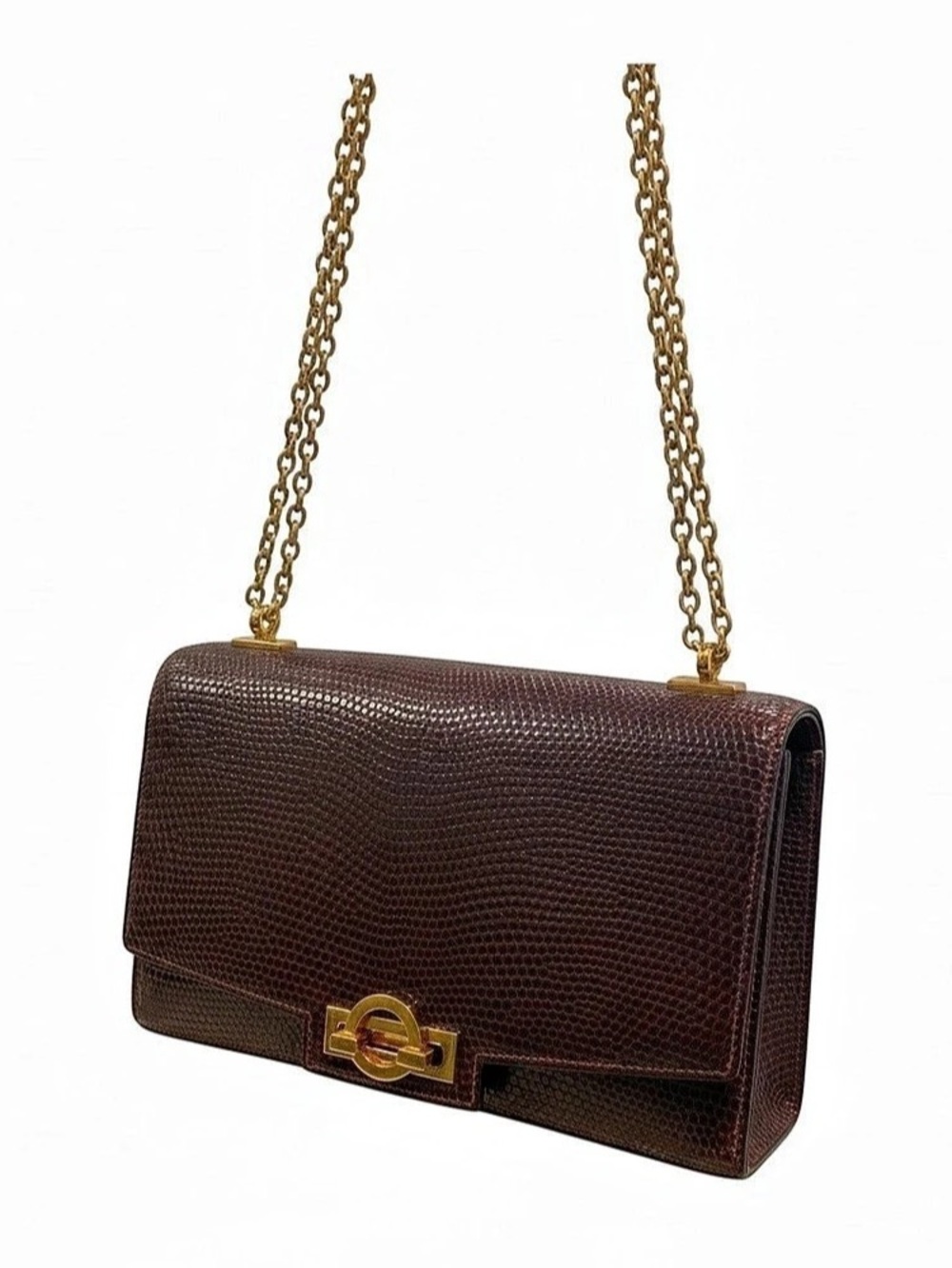 Hermès Alcazar Chain Shoulder Bag Brown Gold-Tone Chain